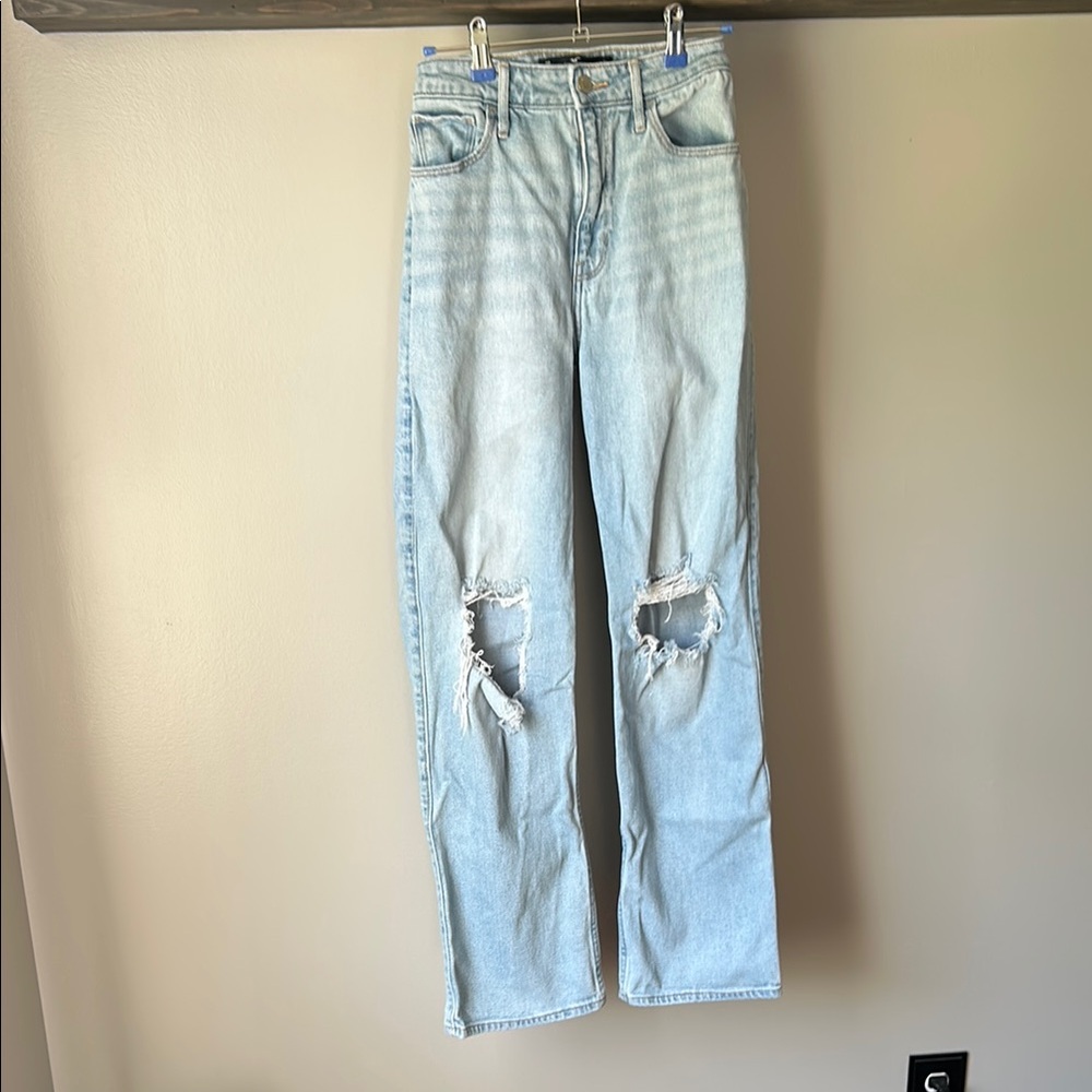 Hollister Light Blue Distressed Jeans